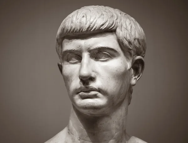 Escultura de mármore de Marcus Junius Brutus — Fotografia de Stock
