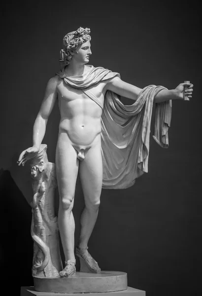 Statua Apollo Belvedere dello scultore greco Leochares . — Foto Stock