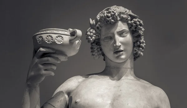Dionysus bacchus Wein Statue Porträt — Stockfoto