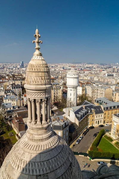 Vista aérea de París desde la Basílica del Sagrado Corazón —  Fotos de Stock