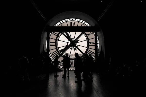 파리에서 오 르 세 미술관의 클록의 내부 보기 — 스톡 사진