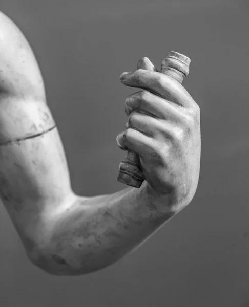 Detalhe estátua de pedra da mão humana — Fotografia de Stock