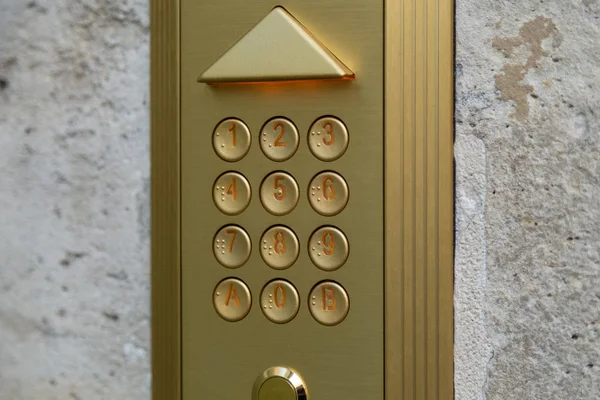 Number pad on door, number keypad on door — Stock Photo, Image