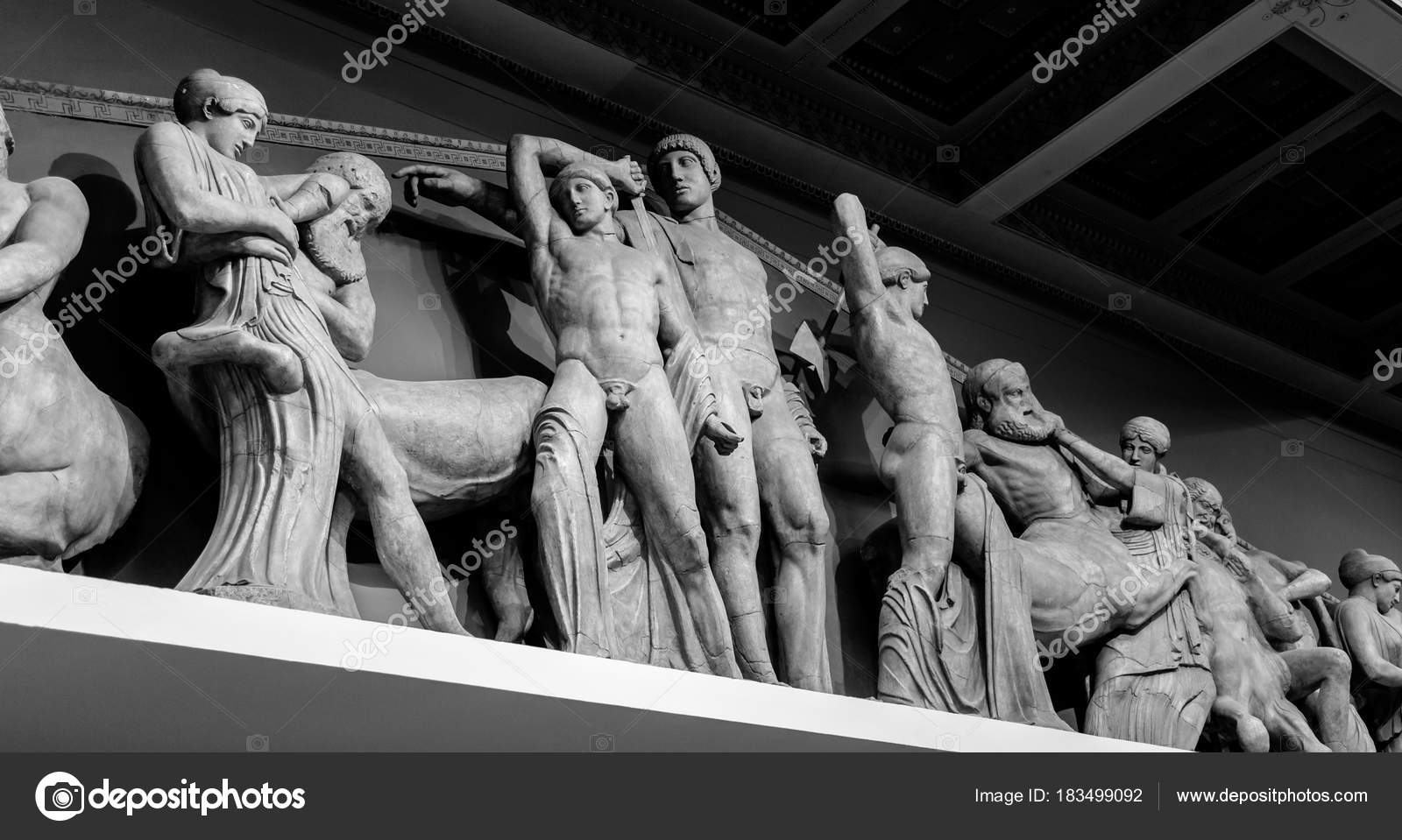 Zeus, Athena and other ancient Greek gods Stock Editorial Photo