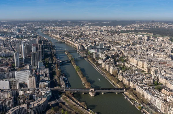 Beautiful panoramic view of Paris from the Eiffel Tower — Stock Photo, Image