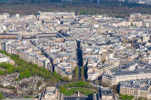 Beautiful panoramic view of Paris from the Eiffel Tower — Stock Photo, Image