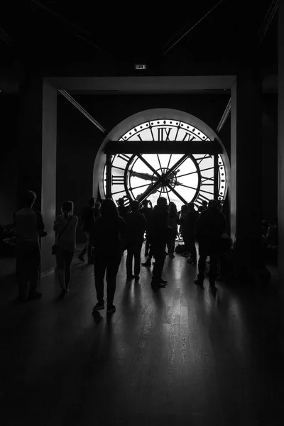 Vista interior do relógio do museu Orsay em Paris — Fotografia de Stock