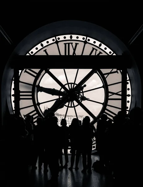 Στο εσωτερικό η θέα του ρολογιού από το Μουσείο Ορσέ, στο Παρίσι — Φωτογραφία Αρχείου