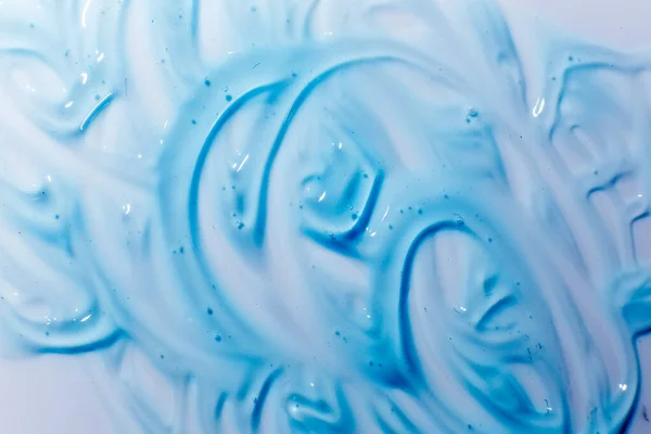 Wasserblaue Gelbkugeln. Polymer-Gel. Kieselgel. Bälle aus blauem Hydrogel. Kristallkugel mit Reflexion. Textur Hintergrund. Makro aus nächster Nähe. Seifenblasen Hintergrund mit Luftblasen — Stockfoto