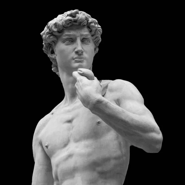 La estatua de David del artista italiano Michelangelo — Foto de Stock