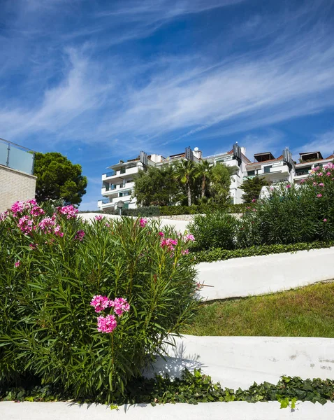 Herfst Resort Van Sitges Spanje — Stockfoto