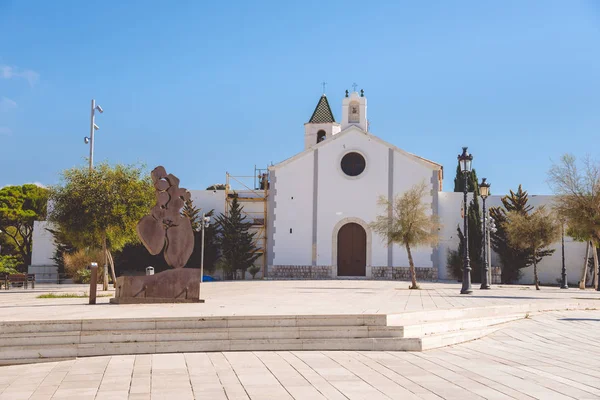 Ermita de Sant Sebastia, Sitges em Espanha — Fotografia de Stock