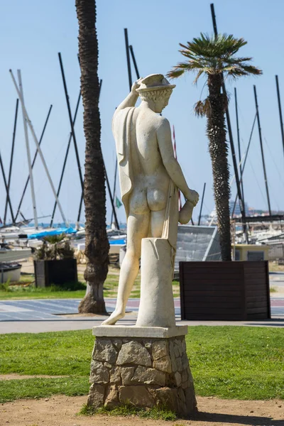 Статуя человека в Ситжесе — стоковое фото