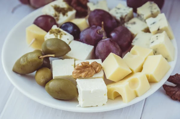 Varietà di formaggi — Foto Stock