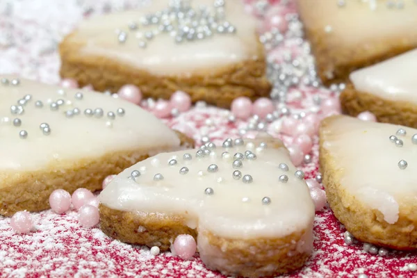 Biscuits with icing sugar — Stock Photo, Image