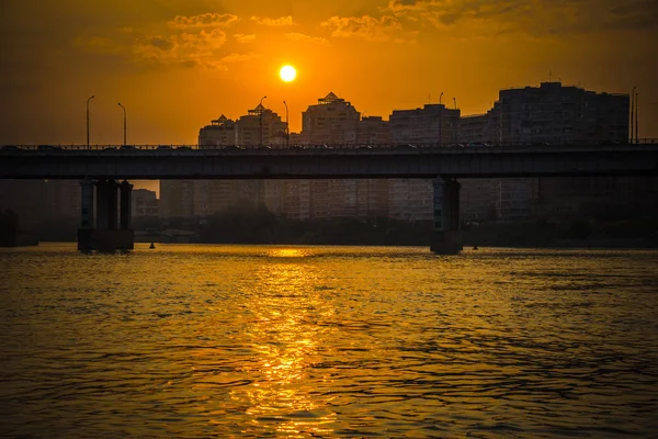 The river Kuban in the Krasnodar city, Russia — Stock Photo, Image