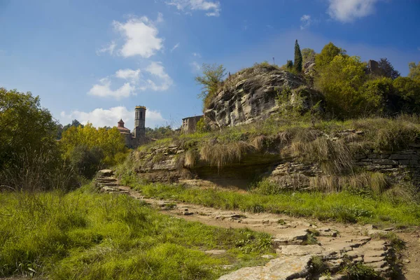 Mittelalterliches Katalanisches Dorf Spanien — Stockfoto