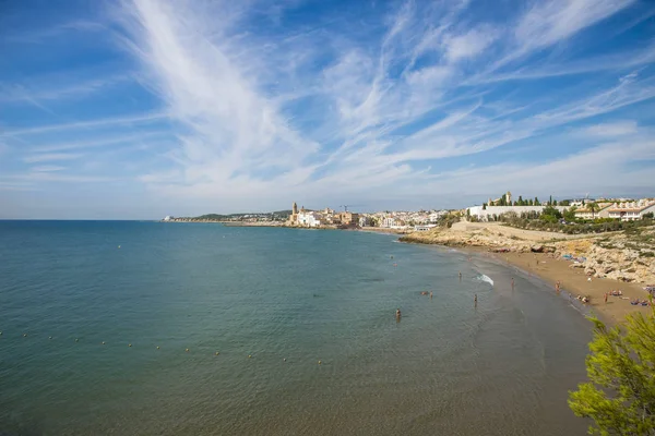 Pláže Sitges Španělsko — Stock fotografie