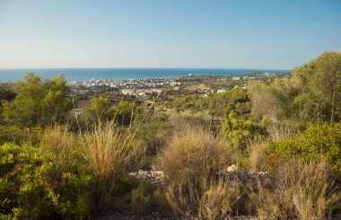 Kıyı şeridi Sitges, İspanya'nın sonbahar tatil köyü