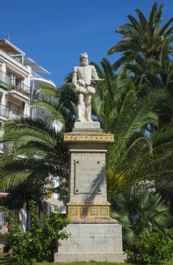 Heykel El Greco, Sitges Costa Dorada, Catalunya, İspanya 