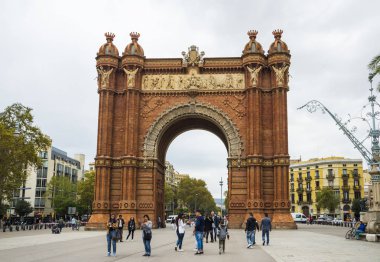 Arc de Triomf arch in Barcelona, Spain