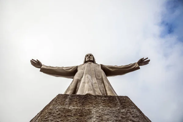 Jesus Christus Statue (by Josep Miret), BARCELONA — Stock Photo, Image