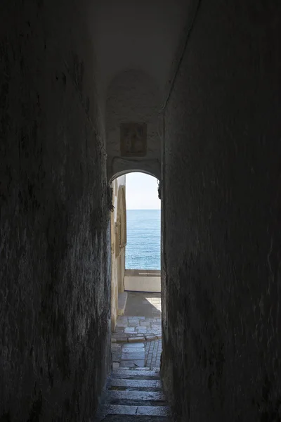 Rua Velha Sitges Catalunha Espanha — Fotografia de Stock