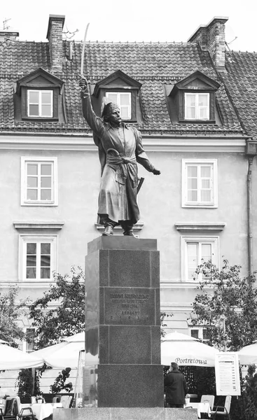 Statue of Jan Kilinski in Warsaw — Stock Photo, Image