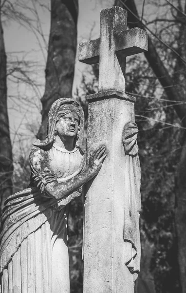 Monumento Cementerio Lychakiv Ciudad Lviv Ucrania — Foto de Stock