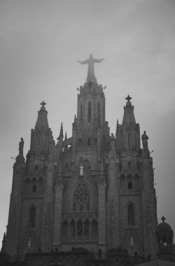 Church of the Sacred heart of Jesus in Barcelona in Spain clipart