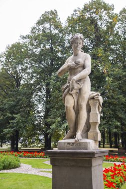 Rokoko heykel Sakson Bahçe, Varşova, Polonya