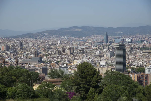 Pohled na město Barcelona — Stock fotografie