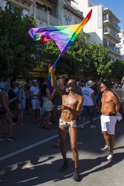 sitges şehrinde gay pride