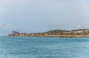 Sitges plajları. Set of görünümü