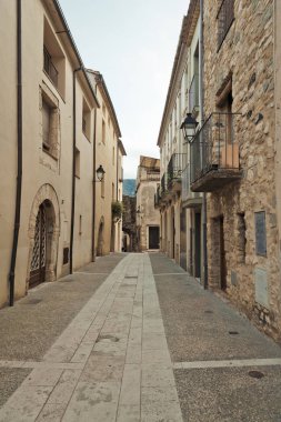Eski sokak Besalu, İspanya