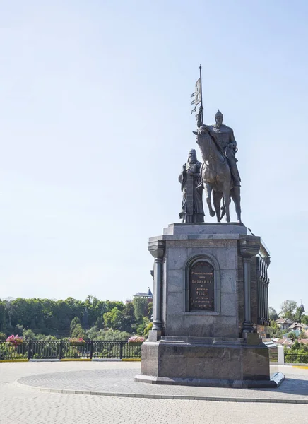 Monument Prince Vladimir Théodore Est Dans Ville Vladimir — Photo
