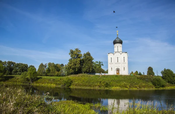 Bogoljubovo Vladimir Region Rusko Srpna 2015 Kostel Proměnění Řeky Něrl — Stock fotografie