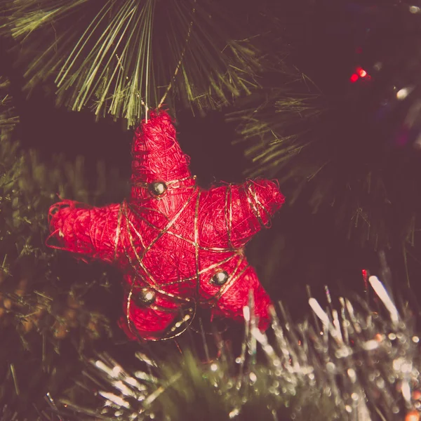 Рождественское Украшение Висящее Елке — стоковое фото
