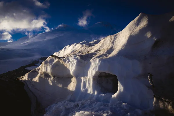 Góry Avalanche Edukacji Elbrus Wielkiego Kaukazu — Zdjęcie stockowe