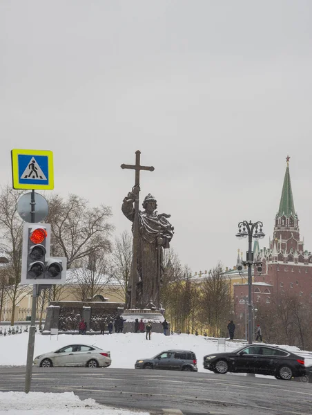 Monument to Vladimir the Great, Moscow — Stock Photo, Image