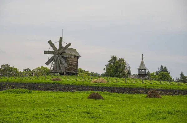 Kizhi Pogost is a historical site dating from the 17th century on Kizhi island, Russia. UNESCO list of World Heritage sites and a Russian Cultural Heritage site