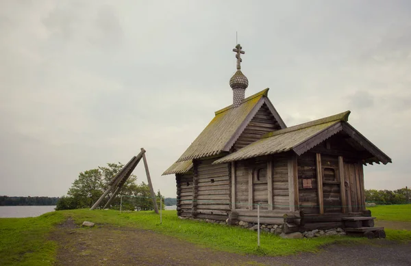 Iglesia Madera Isla Kizhi Lago Onega Rusia Lista Patrimonio Mundial — Foto de Stock