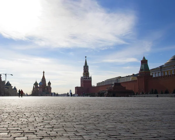 Kremlin Praça Vermelha Catedral Basílio Património Mundial Unesco Moscovo Rússia — Fotografia de Stock