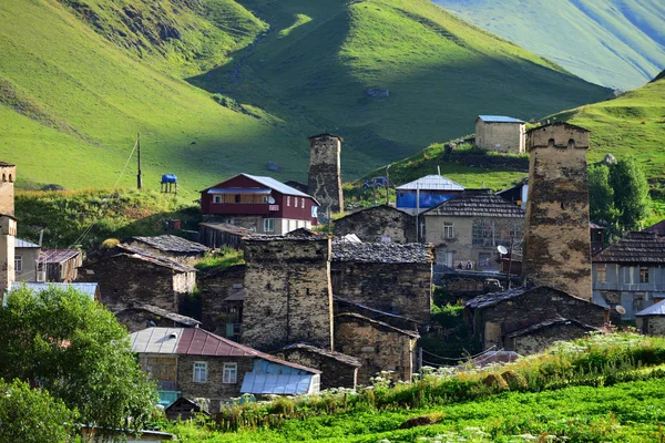 Svanetian Towers Georgië — Stockfoto