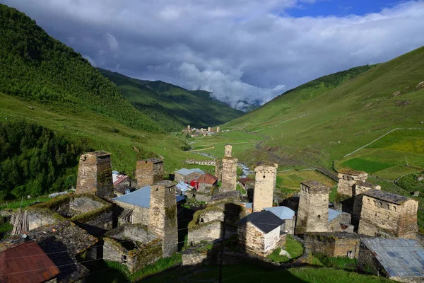 Torres Ushguli Upper Svaneti Georgia —  Fotos de Stock