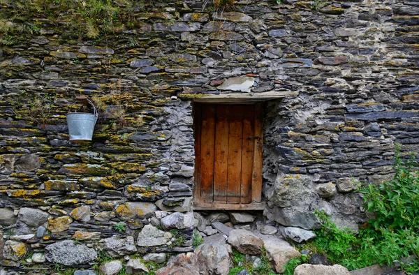 Typische Oude Stenen Huis Ushguli Svaneti — Stockfoto