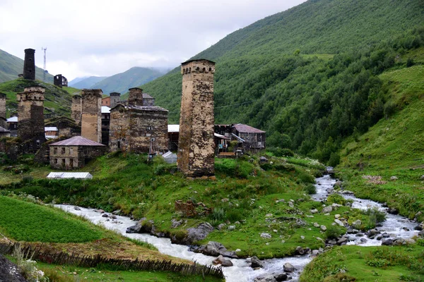 Monumenti architettonici dell'Alta Svanetia — Foto Stock