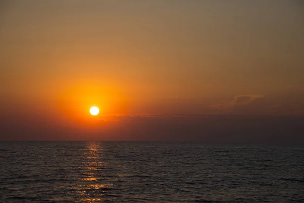 Puesta Sol Mar Negro Utrish — Foto de Stock