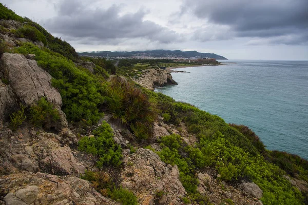 View Sitges Coast Mediterranean Sea Spain — Stock Photo, Image