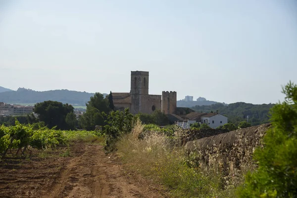 Pohled Město Sant Pere Ribes Garraf Provincie Barcelona Katalánsko — Stock fotografie